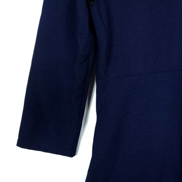 Maje Navy Blue Crochet Amour Designer Remala Dress - Picture 9 of 12